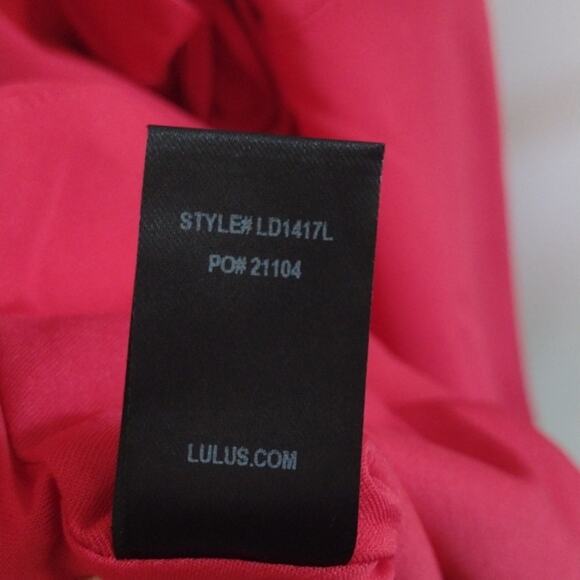 NWT Lulus Play On Curves Red Backless Scalloped Mini Dress S Sleeveless - Picture 11 of 14